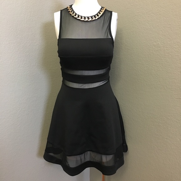 Mesh panel dress - Picture 1 of 2